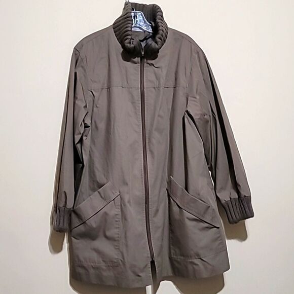 Khaki Women's Coat Sz 17/18 - Picture 1 of 10